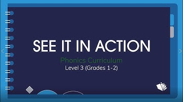 Phonics Curriculum | See It In Action (Grades 1-2, Level 3)