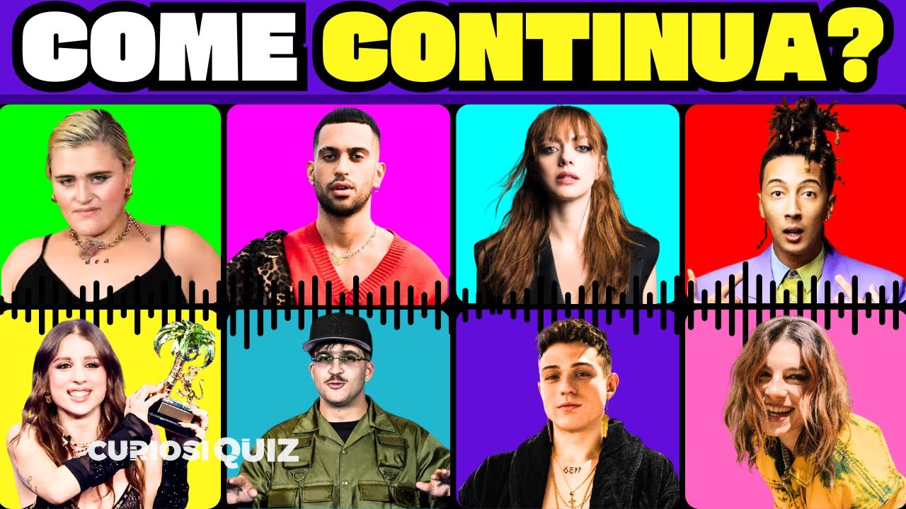SANREMO 2024: Continua la CANZONE! | Quiz Musica - YouTube