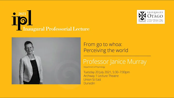 Inaugural Professorial Lecture  Professor Janice M...