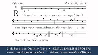 Video thumbnail of "COMMUNION • 28th Sunday in Ordinary Time • SIMPLE ENGLISH PROPERS"