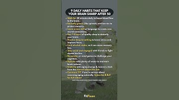 👆 9 Daily Habits That Keep Your Brain Sharp After 50 (Memory Protection!) #FitFixen #shorts