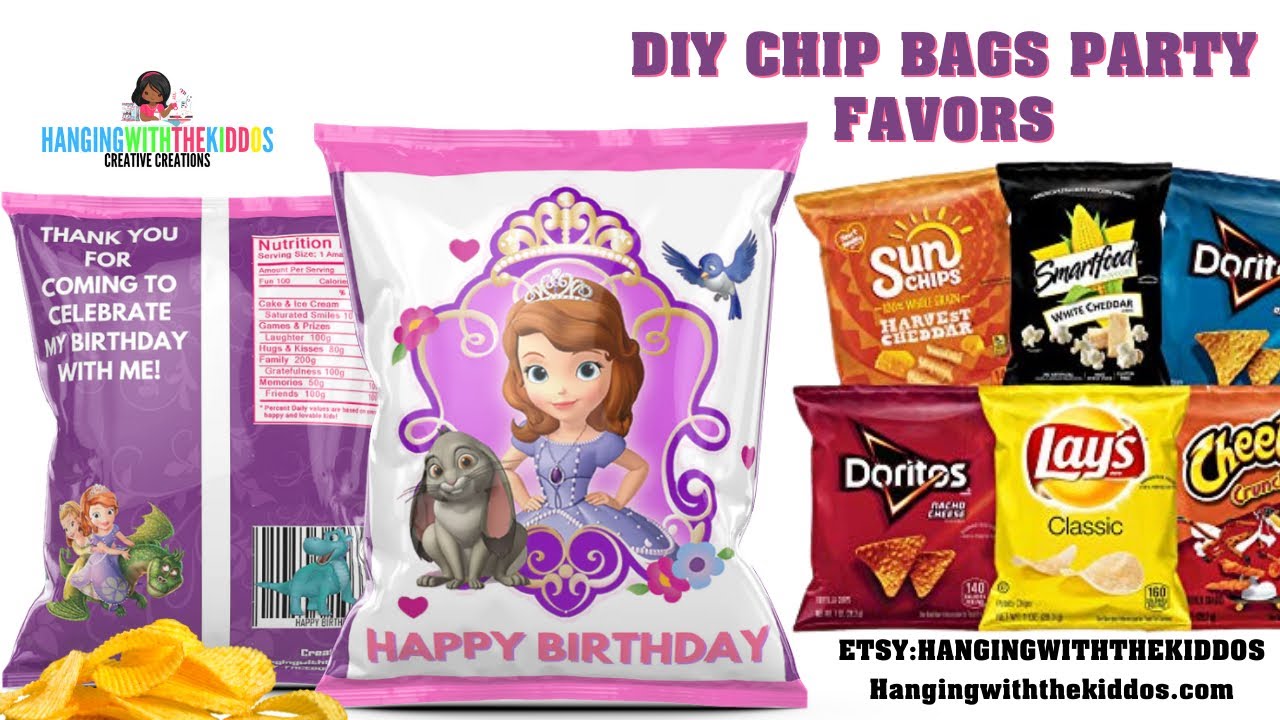 Custom Chip Bag Party Favor - agrohort.ipb.ac.id