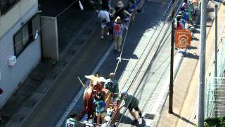 2011年上尾の夏祭り　子供太鼓行列