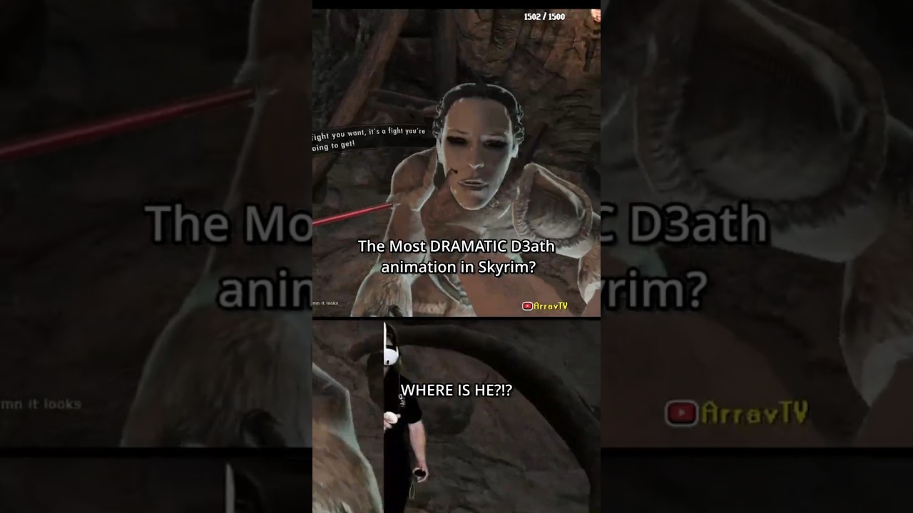 Bro Thinks He's Batman 💀🤣 #skyrim #skyrimvr #funny