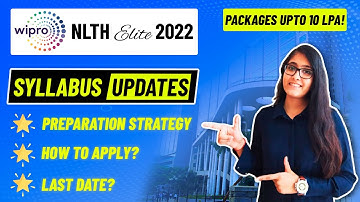 Wipro NLTH 2022 Syllabus & Preparation | Salary package, Crack Exam (Full Details)