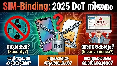 New Government Rule for WhatsApp 2025 | SIM-Binding Explained in Simple Malayalam | DoT New Update