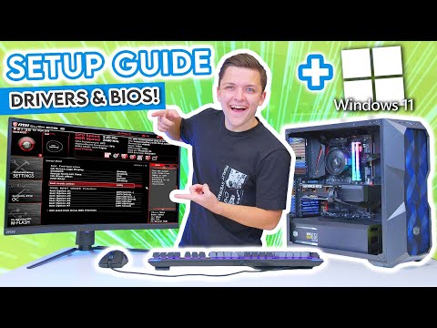 What to Do AFTER Building Your NEW Gaming PC! [Windows 11 Installation, Drivers & BIOS]