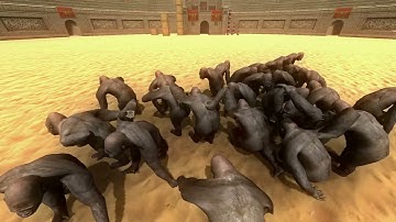 GORILLA HERD VS EVERY UNIT | Beast Battle Simulator