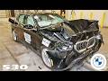 BMW 530 I crash test - frontal