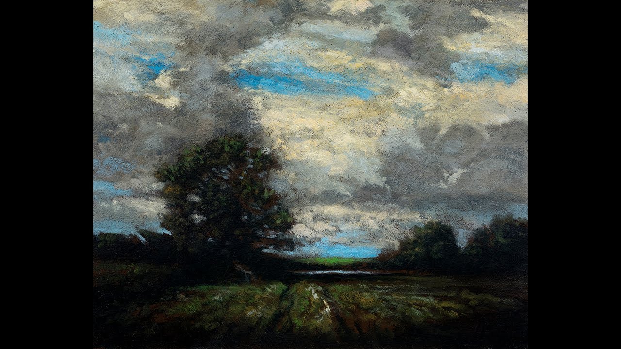 Study After Alexander H Wyant Landscape 8x10 Tonalist Landscape Oil