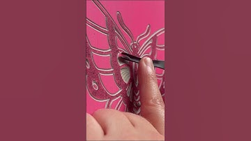 Carving a butterfly 🦋💕✨ #art #linocut #printmaking #artist #satisfying #carving #relaxing