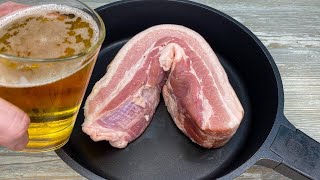 Einfacher geht es nicht! Rezept für Schweinebauch in einer Pfanne #108