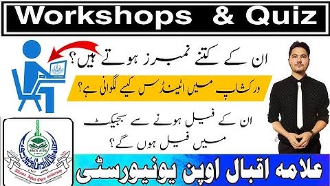 aiou|How to solve Aiou workshop Quiz online Allama Iqbal open university | RAZA INFO STUDIO