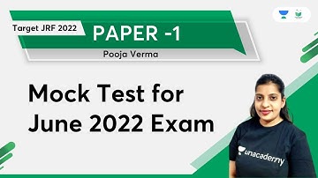 Paper 1 | Mock Test for June 2022 Exam | Pooja Verma | NTA, UGC & NET Exam