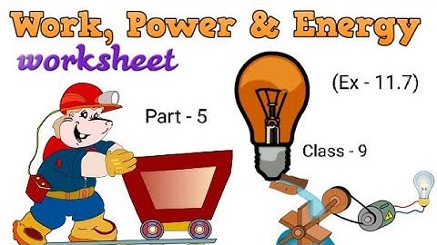 (Work And Energy) class 9th (Example 11.7) part 5th