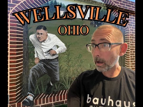 "The Floodwall of Wellsville" ~a walking tour, slacks antiques and more~ Wellsville, Ohio