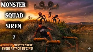 MONSTER SQUAD SIREN 🚨 HEAD THEIR ATTACK BEGINS! | HAUNTEDBOY33 SHORTS FILM |