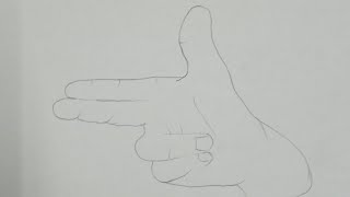 How to draw Finger Gun  | Finger Gun Shape Drawing | #shorts