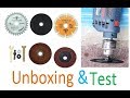 unboxing and test || Drill Angle Connecting Rod and Disc saw blades | MR SHA