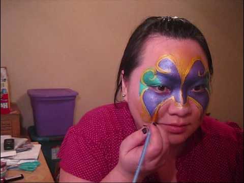 mardi gras face painting