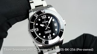 Titoni Seascoper 600 Chronometer 83600 S-BK-256 (Pre-owned)