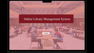Online Library Management System- Sample Prototype