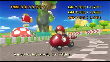 [Mario Kart Wii 300cc TAS] Luigi Circuit 33.864