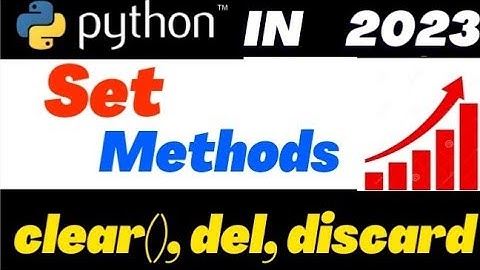 Python set methods | Python Set methods example - Learn Python for beginners