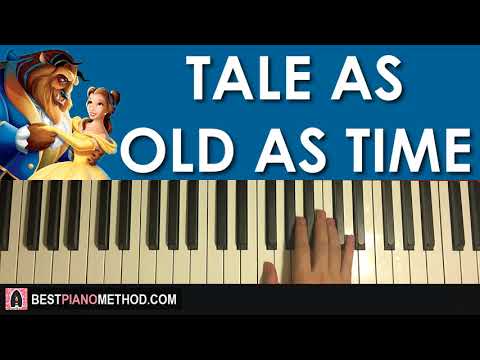 How To Play Beauty And The Beast Tale As Old As Time Piano Tutorial Lesson Youtube - roblox piano tale as old as time