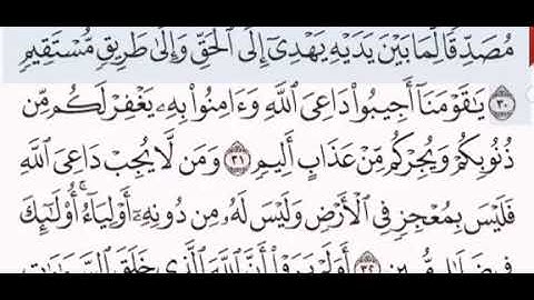 سورة الاحقاف الشيخ عبدالرحمن الحذيفي صفحة ٥٠٦