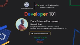 Developer 101 Season 5 Data Science Uncovered | DSC Sathyabama IST
