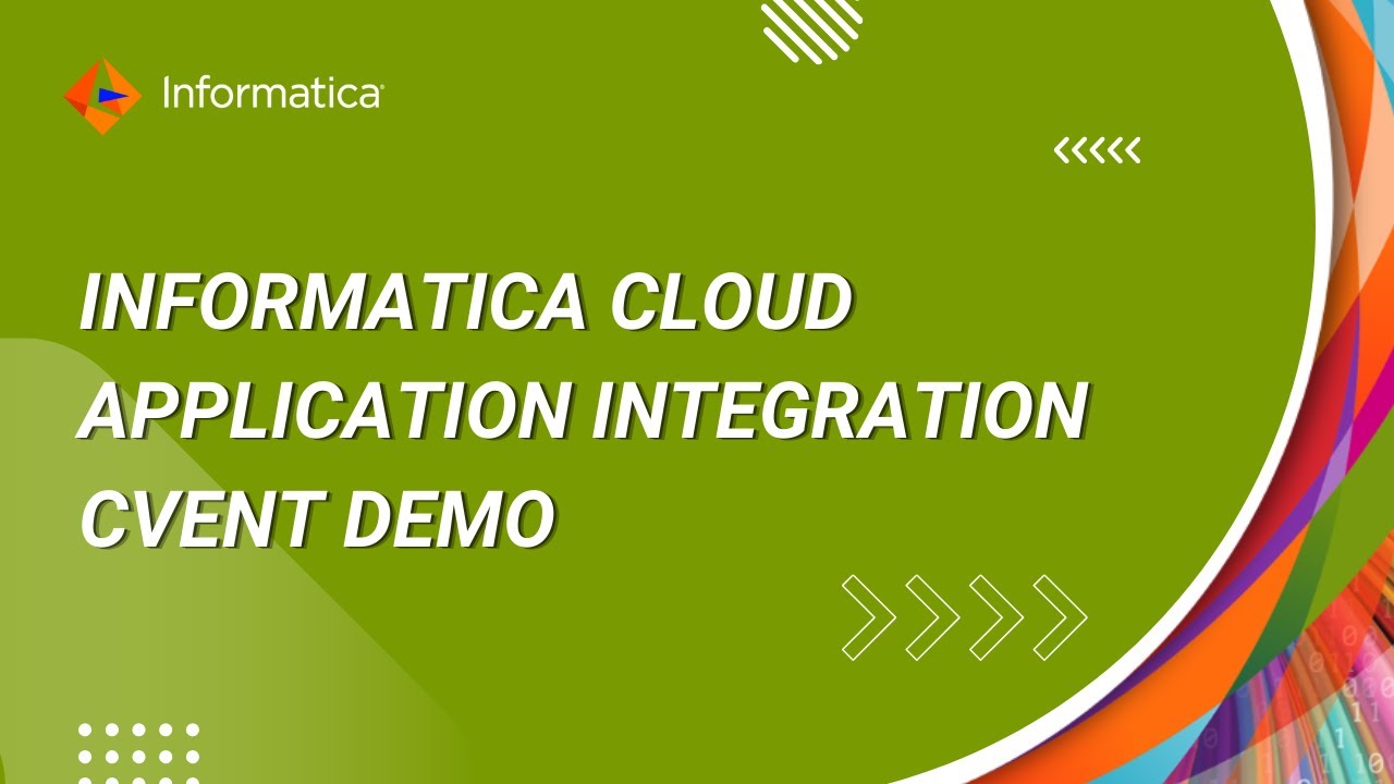 Informatica Cloud Application Integration Cvent Demonstration - YouTube