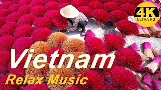 Nature Vietnam 4K?Relax Music✈︎FLYING OVER VIETNAM (Video 4K UHD)