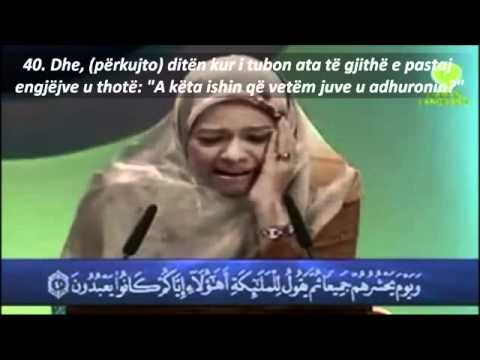 Sharifah Khasif Fadzilah   Readin Quran to  translate Malisya