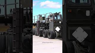 K-loader preparing to load onto a C-5M Super Galaxy #usairforce