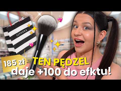 TAK! Zrobiłam CAŁY makijaż TYLKO jednym pędzlem! NAJLEPSZY pędzel do makijażu?! Dusia