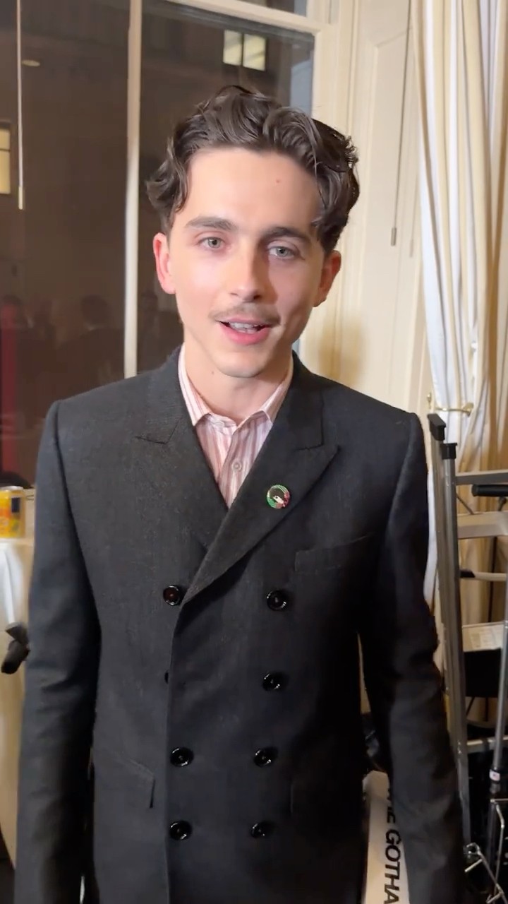 Timothée Chalamet Charms Us at the Gothams