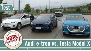 Audi e-tron vs. Tesla Model X: Koľko spotrebujú na diaľnici?