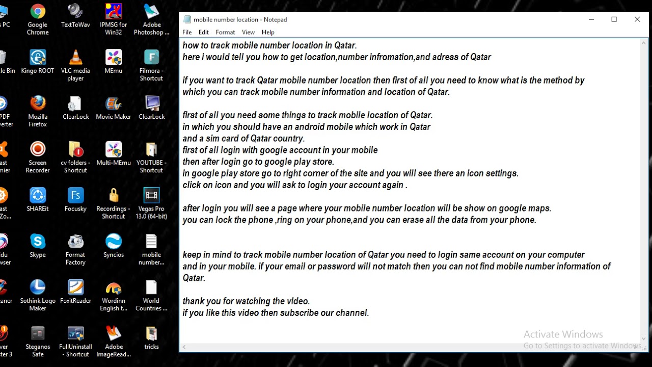 track mobile number location in Qatar [ tech ] YouTube