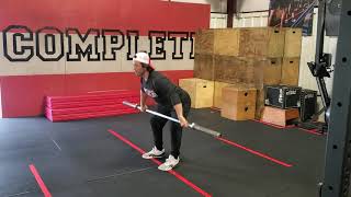 Hang Power Snatch with pause in catch WOD