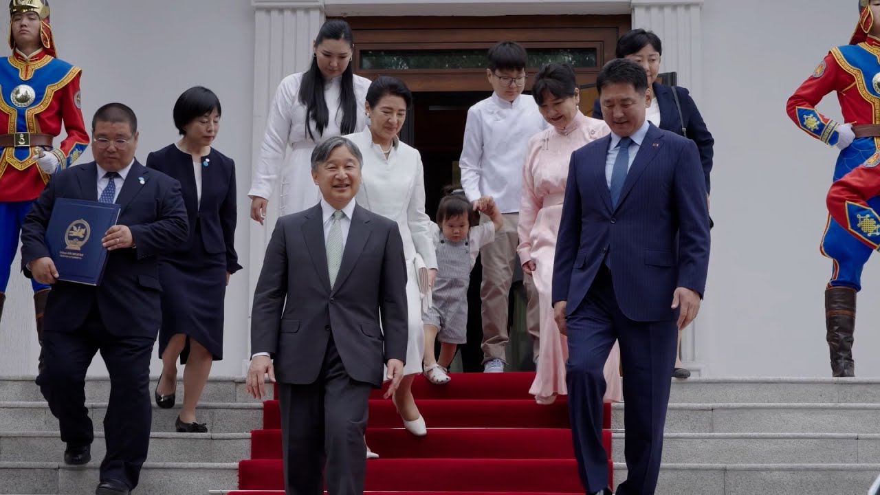 Their Majesties return from Mongolia - YouTube