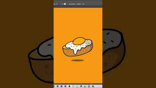 Speed draw breakfast egg bread vector