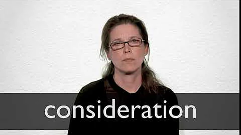 How to pronounce CONSIDERATION in British English