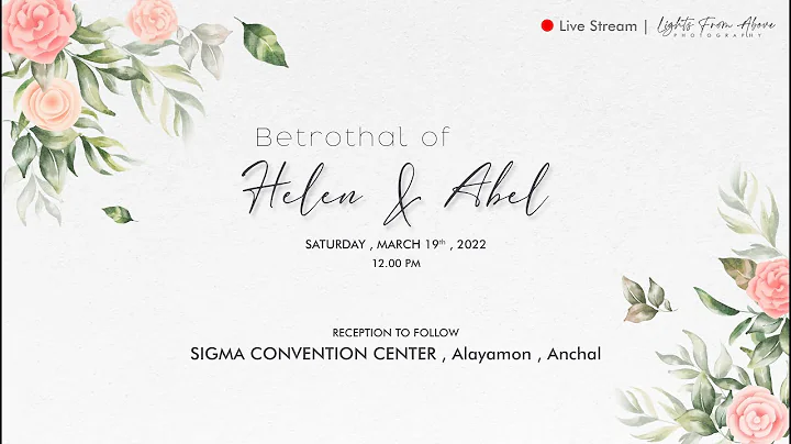 Betrothal of Helen & Abel | Lights From Above | Li...