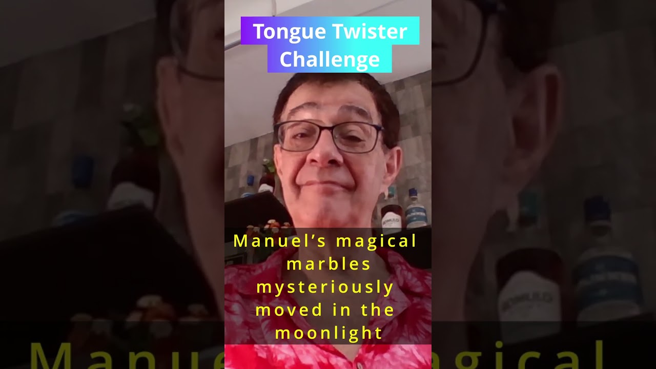 How fast can you say tongue twister 358: Manuel’s magical marbles ...