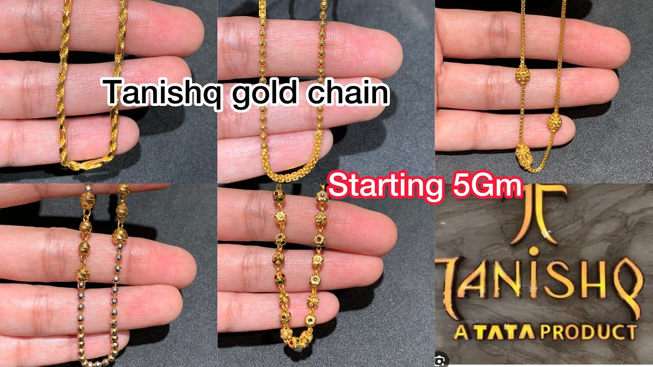 Tanishq gold mattar mala chain designs with price | Light Weight Gold ...