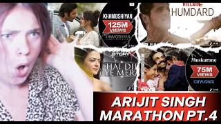 (ARIJIT SINGH MAR PT.4) HAI DIL YE MERA, KHAMOSHIYAN, MUSKURANE, & HUMDARD|REACTION