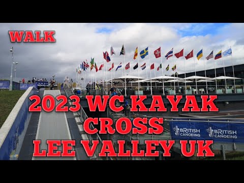 Lee Valley White Water Center Walking Tour during 2023 Kayak Cross Championship London UK