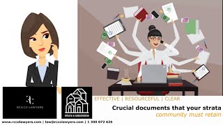 STRATA VLOG | Crucial documents that your strata community must retain