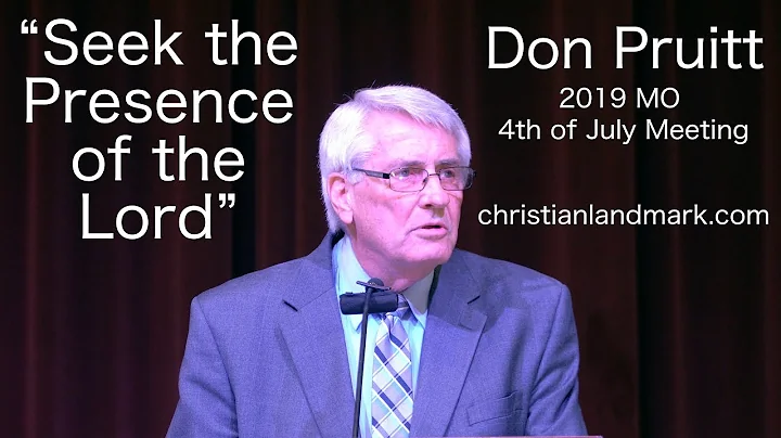 Don Pruitt - Seek the Presence of the Lord